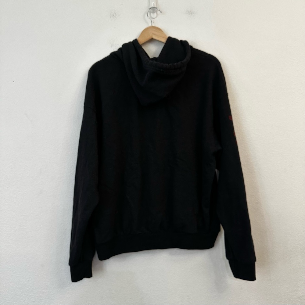 Aviator Nation Black Hooded Sweatshirt with Rainbow Logo - Picture 9 of 12
